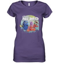 Load image into Gallery viewer, Disney Pixar Finding Nemo Group Shot Poster Women's V-Neck T-Shirt