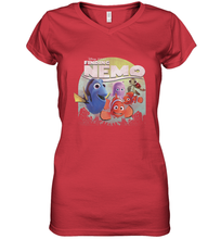 Load image into Gallery viewer, Disney Pixar Finding Nemo Group Shot Poster Women's V-Neck T-Shirt