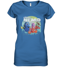 Load image into Gallery viewer, Disney Pixar Finding Nemo Group Shot Poster Women's V-Neck T-Shirt