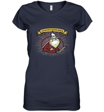 Load image into Gallery viewer, Disney Pixar Monsters Inc. Roz Always Watching Banner Women's V-Neck T-Shirt