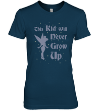 Load image into Gallery viewer, Disney Peter Pan Tinkerbell Never Grow Up Women's Premium T-Shirt