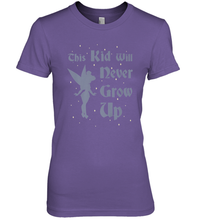 Load image into Gallery viewer, Disney Peter Pan Tinkerbell Never Grow Up Women's Premium T-Shirt
