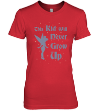 Load image into Gallery viewer, Disney Peter Pan Tinkerbell Never Grow Up Women's Premium T-Shirt