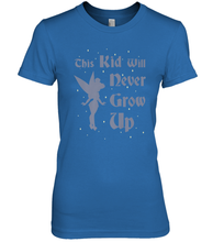 Load image into Gallery viewer, Disney Peter Pan Tinkerbell Never Grow Up Women's Premium T-Shirt