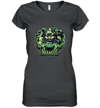Load image into Gallery viewer, Disney Villains Infamous Evil Group Women's V-Neck T-Shirt