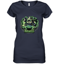 Load image into Gallery viewer, Disney Villains Infamous Evil Group Women's V-Neck T-Shirt