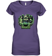 Load image into Gallery viewer, Disney Villains Infamous Evil Group Women's V-Neck T-Shirt