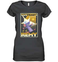 Load image into Gallery viewer, Disney Pixar Ratatouille Remy And Gusteau Poster Women's V-Neck T-Shirt