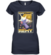 Load image into Gallery viewer, Disney Pixar Ratatouille Remy And Gusteau Poster Women's V-Neck T-Shirt