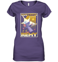 Load image into Gallery viewer, Disney Pixar Ratatouille Remy And Gusteau Poster Women's V-Neck T-Shirt