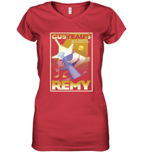Load image into Gallery viewer, Disney Pixar Ratatouille Remy And Gusteau Poster Women's V-Neck T-Shirt