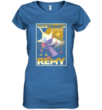 Load image into Gallery viewer, Disney Pixar Ratatouille Remy And Gusteau Poster Women's V-Neck T-Shirt