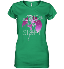 Load image into Gallery viewer, Disney Pixar Incredibles 2 Shy Violet Night Women's V-Neck T-Shirt