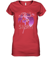 Load image into Gallery viewer, Disney Pixar Incredibles 2 Shy Violet Night Women's V-Neck T-Shirt