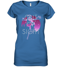 Load image into Gallery viewer, Disney Pixar Incredibles 2 Shy Violet Night Women's V-Neck T-Shirt