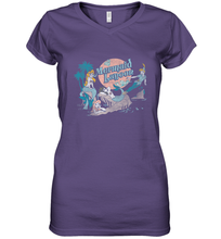 Load image into Gallery viewer, Disney Peter Pan Distressed Mermaid Lagoon Women's V-Neck T-Shirt