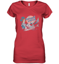 Load image into Gallery viewer, Disney Peter Pan Distressed Mermaid Lagoon Women's V-Neck T-Shirt