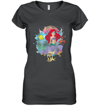Load image into Gallery viewer, Disney The Little Mermaid Ariel Splash Women's V-Neck T-Shirt