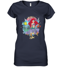 Load image into Gallery viewer, Disney The Little Mermaid Ariel Splash Women's V-Neck T-Shirt