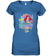 Load image into Gallery viewer, Disney The Little Mermaid Ariel Splash Women's V-Neck T-Shirt