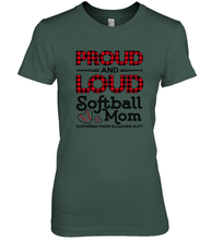Load image into Gallery viewer, Proud And Loud Softball Mom Women's Premium T-Shirt