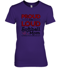 Load image into Gallery viewer, Proud And Loud Softball Mom Women's Premium T-Shirt