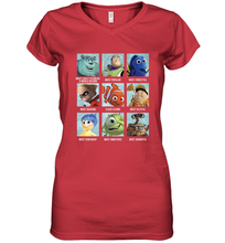 Load image into Gallery viewer, Disney Pixar Collection Character Yearbook Women's V-Neck T-Shirt