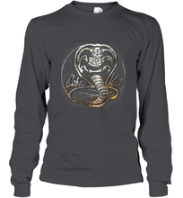 Load image into Gallery viewer, Cobra Kai Rusted Steel Snake Logo Long Sleeve T-Shirt