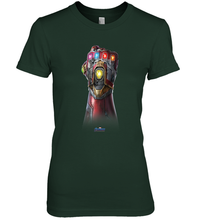 Load image into Gallery viewer, Marvel Avengers Endgame Infinity Stone Gauntlet Color Logo Women's Premium T-Shirt