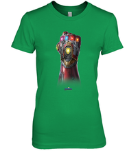 Load image into Gallery viewer, Marvel Avengers Endgame Infinity Stone Gauntlet Color Logo Women's Premium T-Shirt