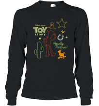 Load image into Gallery viewer, Disney Pixar Toy Story Howdy Partner Woody Shapes Long Sleeve T-Shirt