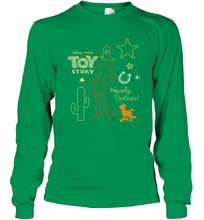 Load image into Gallery viewer, Disney Pixar Toy Story Howdy Partner Woody Shapes Long Sleeve T-Shirt
