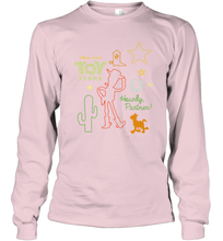Load image into Gallery viewer, Disney Pixar Toy Story Howdy Partner Woody Shapes Long Sleeve T-Shirt