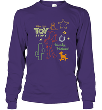 Load image into Gallery viewer, Disney Pixar Toy Story Howdy Partner Woody Shapes Long Sleeve T-Shirt