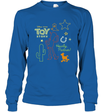 Load image into Gallery viewer, Disney Pixar Toy Story Howdy Partner Woody Shapes Long Sleeve T-Shirt