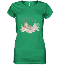 Load image into Gallery viewer, Disney Sleeping Beauty Let Me Sleep Roses Women's V-Neck T-Shirt