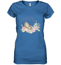 Load image into Gallery viewer, Disney Sleeping Beauty Let Me Sleep Roses Women's V-Neck T-Shirt