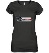 Load image into Gallery viewer, Cinemassacre Modern Chainsaw Logo Women's V-Neck T-Shirt