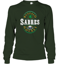 Load image into Gallery viewer, Buffalo Sabres Fanatics Branded Black St. Patrick's Day Forever Lucky 01 Long Sleeve T-Shirt