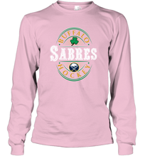Load image into Gallery viewer, Buffalo Sabres Fanatics Branded Black St. Patrick's Day Forever Lucky 01 Long Sleeve T-Shirt