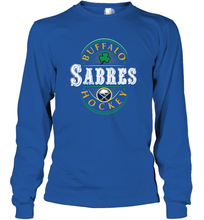 Load image into Gallery viewer, Buffalo Sabres Fanatics Branded Black St. Patrick's Day Forever Lucky 01 Long Sleeve T-Shirt