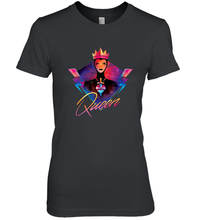Load image into Gallery viewer, Disney Villains Evil Queen Neon 90s Rock Band Women's Premium T-Shirt