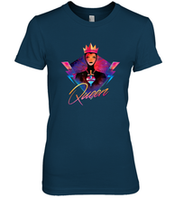Load image into Gallery viewer, Disney Villains Evil Queen Neon 90s Rock Band Women's Premium T-Shirt