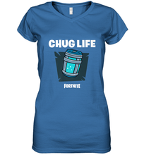 Load image into Gallery viewer, Fortnite Chug Life Women's V-Neck T-Shirt