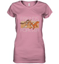 Load image into Gallery viewer, Disney The Fox and the Hound Friends Forever Women's V-Neck T-Shirt