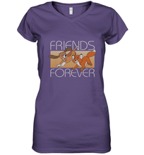 Load image into Gallery viewer, Disney The Fox and the Hound Friends Forever Women's V-Neck T-Shirt