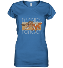 Load image into Gallery viewer, Disney The Fox and the Hound Friends Forever Women's V-Neck T-Shirt
