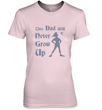 Load image into Gallery viewer, Disney Peter Pan This Dad Will Never Grow Up Women's Premium T-Shirt