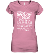 Load image into Gallery viewer, Being A Softball Mom Isnt Easy Women's V-Neck T-Shirt