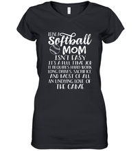 Load image into Gallery viewer, Being A Softball Mom Isnt Easy Women's V-Neck T-Shirt
